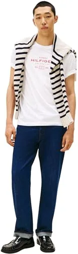 Tommy Hilfiger ▫️ Hilfiger Stack Graphic tee Mw0mw40002 Camiseta de manga curta para homem 5
