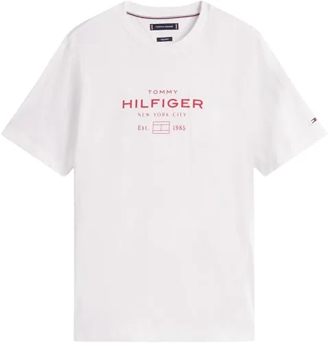 Tommy Hilfiger ▫️ Hilfiger Stack Graphic tee Mw0mw40002 Camiseta de manga curta para homem 6