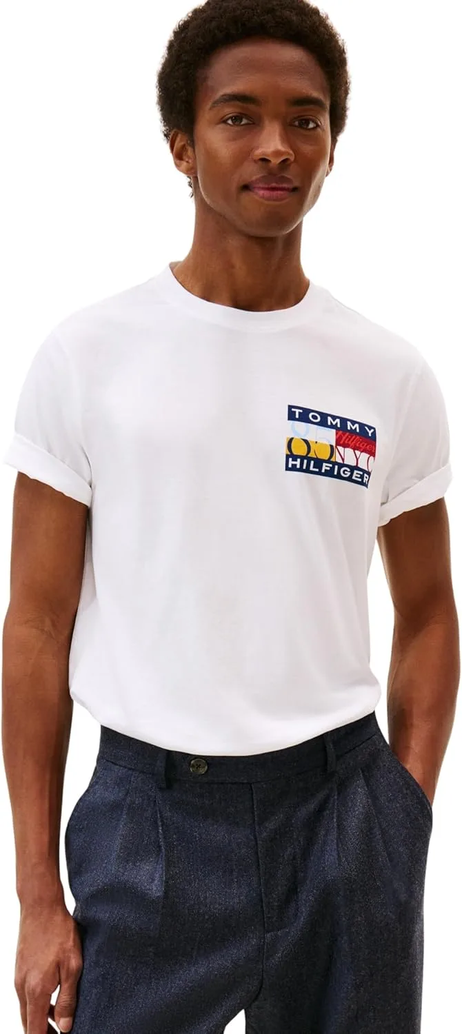 Tommy Hilfiger ▫️ TH Colour Flag tee Mw0mw40006 T-Shirt S/S para homem