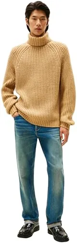 Tommy Hilfiger ▫️ Camisola de malha masculina com gola alta e canelado grosso 4