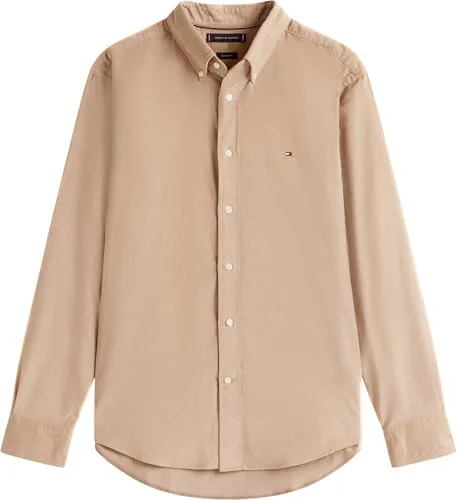 Tommy Hilfiger ▫️ Camisa Solid Corduroy RF Mw0mw40486, manga comprida, para homem (pacote de 1) 5