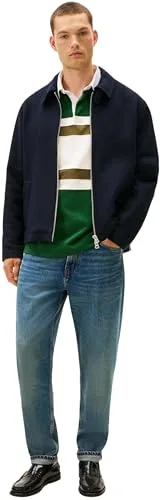 Tommy Hilfiger ▫️ Calças de ganga para homem, modelo Harlem Marcus, cinzentas, tamanho médio 4