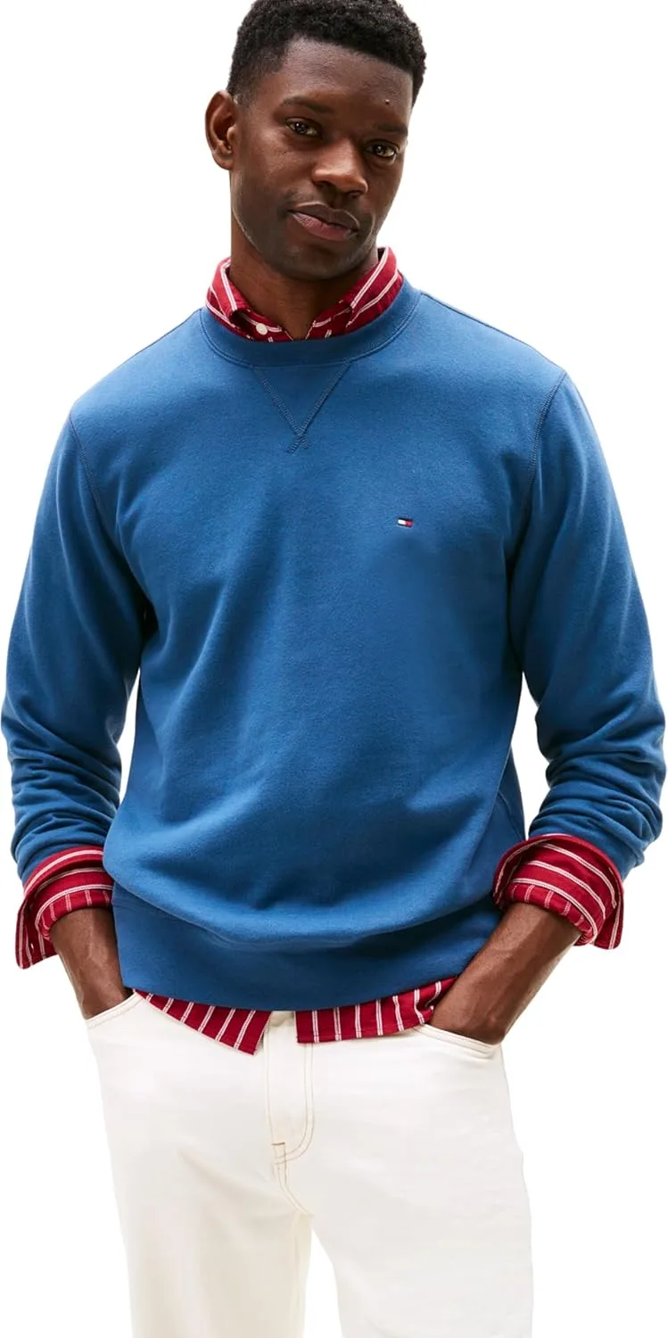 Tommy Hilfiger ▫️ Sweatshirt Seasonal Fleece Crewneck para homem
