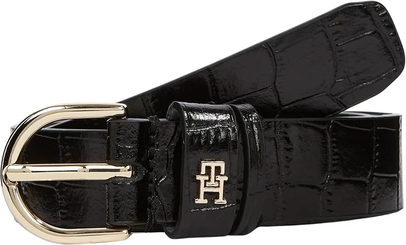 Tommy Hilfiger ▫️ Essential Effortless 2.5 Croc Go Aw0aw17755 Cinto ajustável para mulher