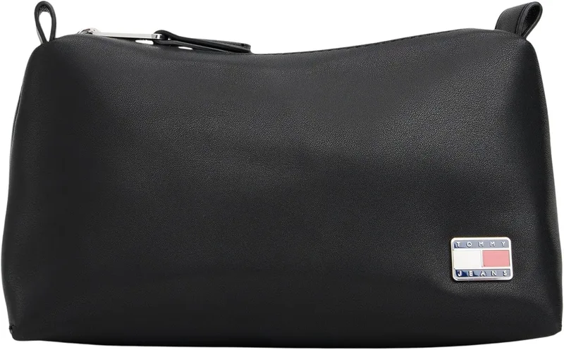 Tommy Jeans ▫️ BAG Women's TJW Cool Vanity Bag AW0AW17878 - Bolsa de higiene pessoal para mulher, cor preta (preto), tamanho único, BAGBlack (preto), One Size