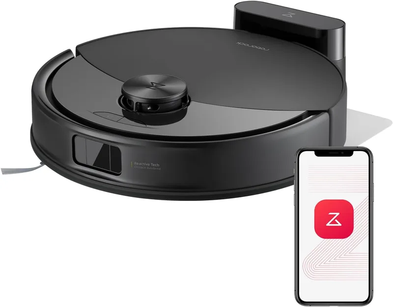 roborock ▫️ Q10 S5 HyperForce 10,000 Pa Aspirador de sucção e robô esfregão, aspirador robô com sistema anti-emaranhado duplo, navegação PreciSense LiDAR, tecnologia reactiva para evitar obstáculos, preto