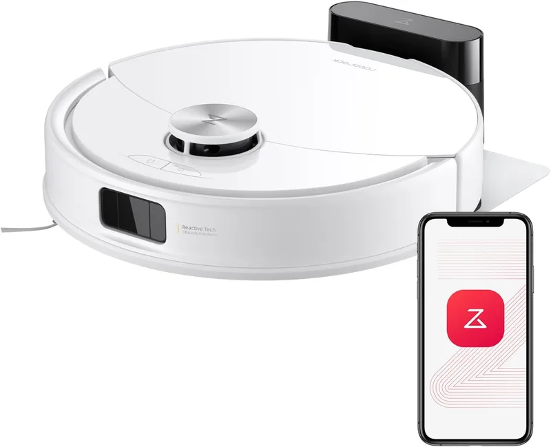 roborock ▫️ Q10 S5 – Aspirador e esfregador robótico com sucção HyperForce de 10 000 Pa, aspirador robótico com sistema duplo anti-emaranhamento, navegação PreciSense LiDAR, sistema de evasão de obstáculos Reactive Tech, branco