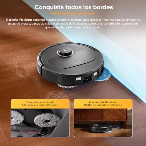 roborock ▫️ Robô aspirador Qrevo S5V com 12 000 Pa de sucção, preto 4