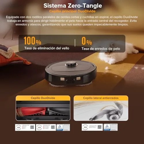 roborock ▫️ Robô aspirador Qrevo S5V com 12 000 Pa de sucção, preto 5