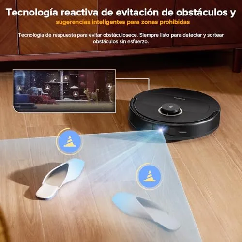 roborock ▫️ Robô aspirador Qrevo S5V com 12 000 Pa de sucção, preto 7