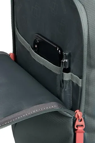 American Tourister ▫️ Take2Cabin - Ryanair Mala de Cabine 25 x 20 x 40 cm, 24 l, 0,50 kg, Bagagem de Mão, Mochila de Avião Tamanho S para Colocar Debaixo do Assento, Grau/Rosa (Sage/Coral) 7