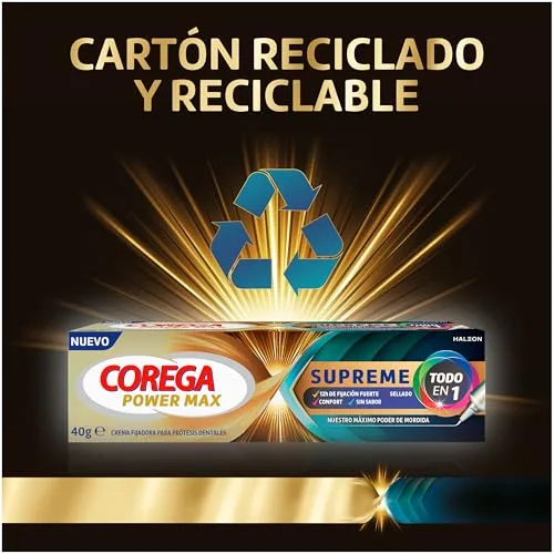 Corega ▫️ Supreme Tudo em 1, Creme Fixador para Próteses Dentárias, Sem Sabor, Embalagem com 2 x 70 g 7