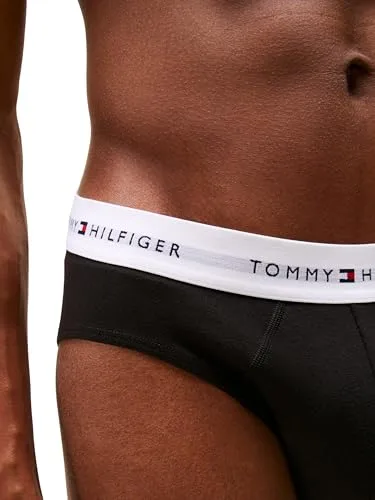 Tommy Hilfiger ▫️ Cuecas boxer, embalagem de 3, para homem, cuecas justas, tecido elástico 3
