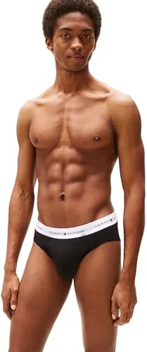 Tommy Hilfiger ▫️ Cuecas boxer, embalagem de 3, para homem, cuecas justas, tecido elástico 4