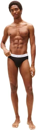 Tommy Hilfiger ▫️ Cuecas boxer, embalagem de 3, para homem, cuecas justas, tecido elástico 5
