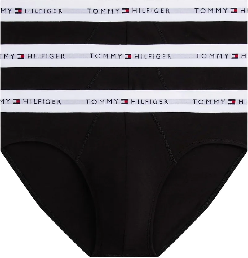 Tommy Hilfiger ▫️ Cuecas boxer, embalagem de 3, para homem, cuecas justas, tecido elástico
