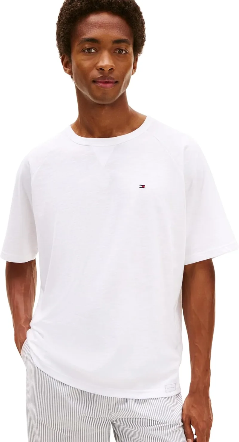 Tommy Hilfiger ▫️ T-shirt de algodão de manga curta para homem