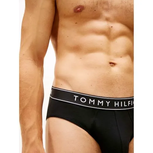 Tommy Hilfiger ▫️ Cuecas Hip Briefs, Conjunto de 3 para Homem, com logótipo na cintura 3
