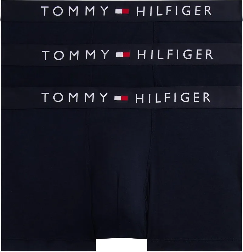 Cuecas boxer 3P WB UM0UM03431 Tommy Hilfiger para homem, Amarelo, Tamanho S, Amarelo (Desert Sky/Desert Sky/Desert Sky), S