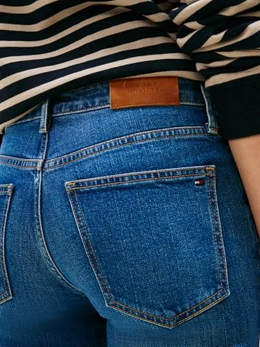 Tommy Hilfiger ▫️ Calças de ganga para mulher, modelo FLO Slim Fit 3