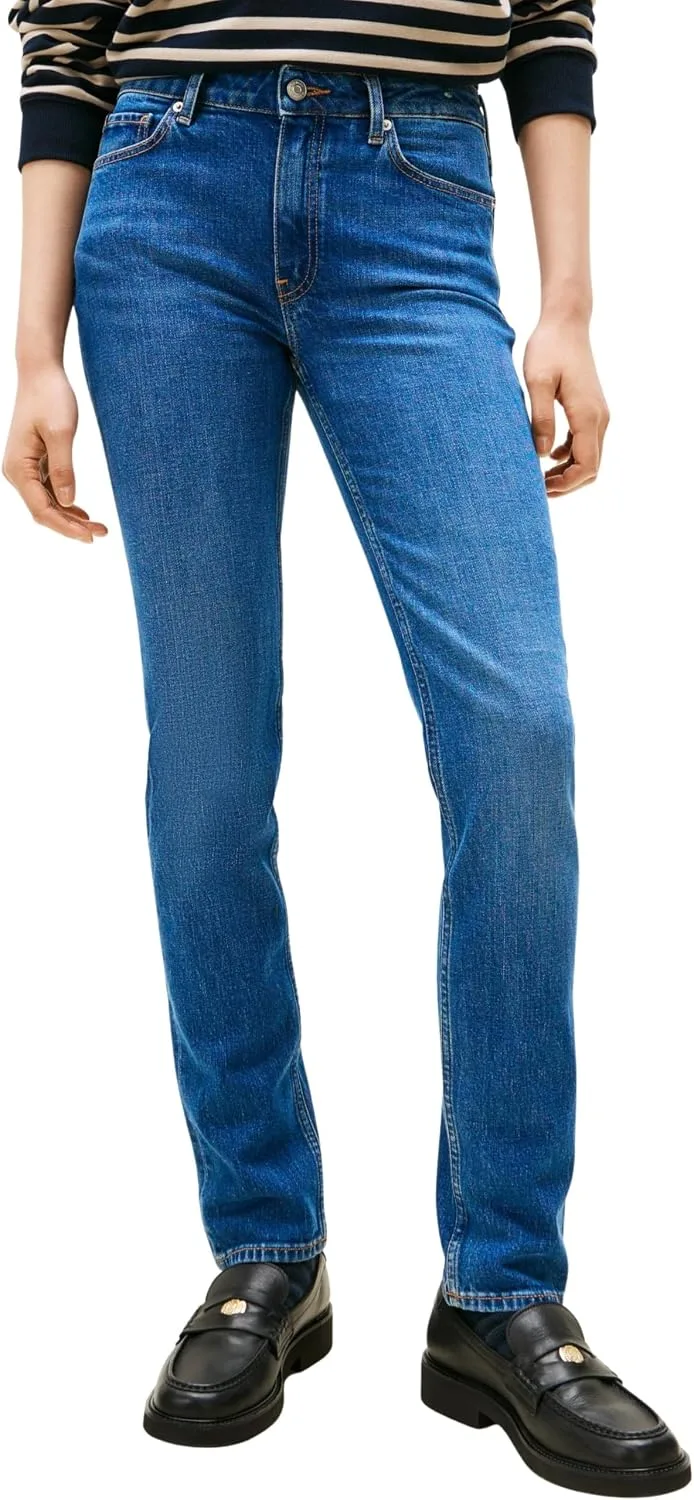 Tommy Hilfiger ▫️ Calças de ganga para mulher, modelo FLO Slim Fit