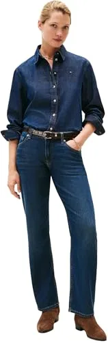 Tommy Hilfiger ▫️ Calças de ganga para mulher Milo Classic Straight Fit 4