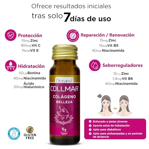 Drasanvi ▫️ Colagénio Collmar Líquido para Beber, Ácido Hialurónico, Vitamina C 2