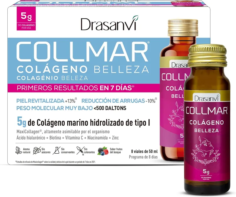 Drasanvi ▫️ Colagénio Collmar Líquido para Beber, Ácido Hialurónico, Vitamina C