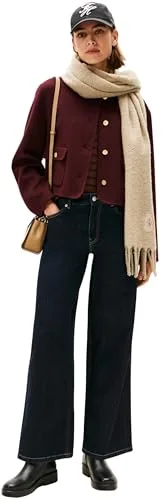 Tommy Hilfiger ▫️ Calças de ganga para mulher, estilo Rinse 70's, perna larga, cintura alta 4