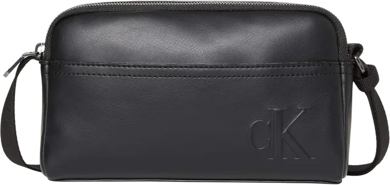 Calvin Klein ▫️ CK CAMERA BAG LV04D3247G Bolsa transversal para homem, cor preta (preta), Tamanho único, Preto (preto), Tamanho único