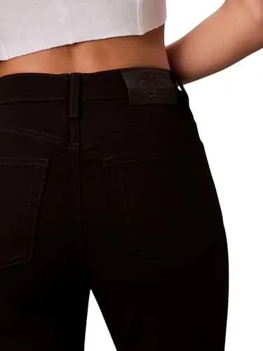 Calvin Klein ▫️ Calvín Klein Calças de Ganga Skinny de Cintura Alta CK Classic Lv047d740g - Calças de Ganga para Mulher 3