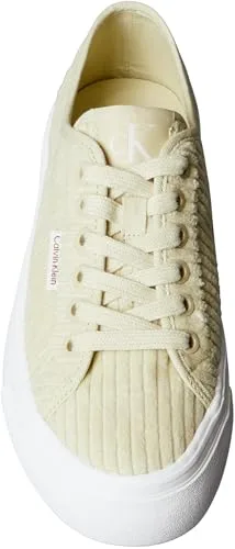 Calvin Klein ▫️ Vulc Flatf Lace Up Corduroy CK Yw0yw02005, com parte superior baixa, para mulher 4
