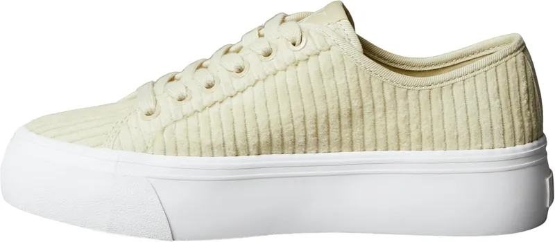 Calvin Klein ▫️ Vulc Flatf Lace Up Corduroy CK Yw0yw02005, com parte superior baixa, para mulher