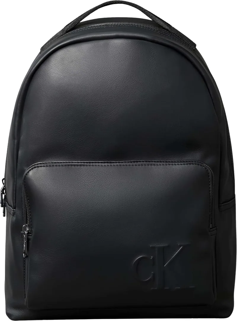 Calvin Klein ▫️ CK Round Backpack LV04D3246G - Mochila para homem, cor preta (preta), tamanho único, Preto (preto), Tamanho único, Mochila