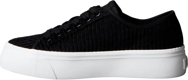 Calvin Klein ▫️ Vulc Flatf Lace Up Corduroy CK Yw0yw02005 Sapatilhas de cano baixo para mulher