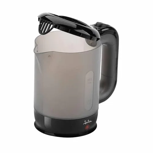 Jata ▫️ JEHA1240 - Fervedor elétrico de água 0,5 L 900 W, mini-fervedor compacto sem BPA, desligamento automático, proteção contra fervura a seco, resistência oculta, indicador de nível de água 4