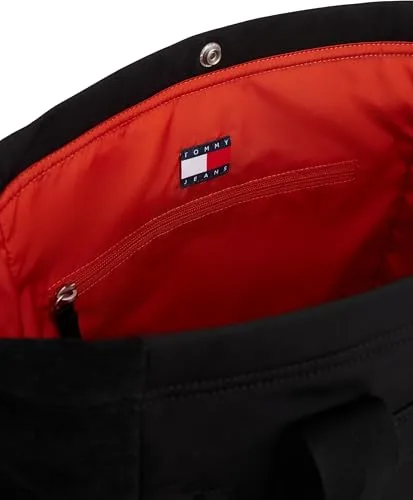 Tommy Jeans ▫️ Mala Tote para Homem «Daily Tech» com fecho de correr, Preto (Black), Tamanho Único 4