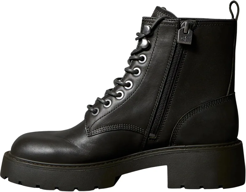Calvin Klein ▫️ Women's Chunky Lace Up Mid-Cut Ankle Boots with Zipper