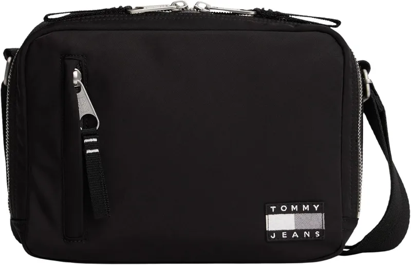 Tommy Jeans ▫️ TJM Daily Tech AM0AM13717 Crossover - Bolsa para máquina fotográfica para homem, preto (preto), Tamanho único, Preto (preto), Tamanho único