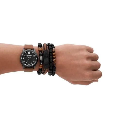Skechers ▫️ Relógio para homem, mecanismo de quartzo com bracelete sintético ou de liga metálica com contas 2