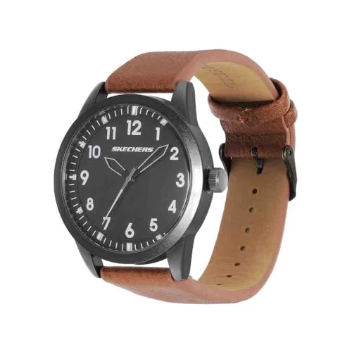 Skechers ▫️ Relógio para homem, mecanismo de quartzo com bracelete sintético ou de liga metálica com contas 3