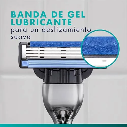 Gillette ▫️ Mach3 – Máquina de barbear para homem com 6 lâminas de substituição 3