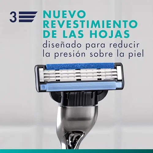 Gillette ▫️ Mach3 – Máquina de barbear para homem com 6 lâminas de substituição 4