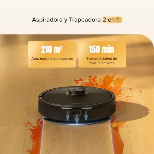 roborock ▫️ Conjunto Q7 M5: Aspirador e esfregador de chão 2 em 1, potência de sucção de 10 000 Pa 4