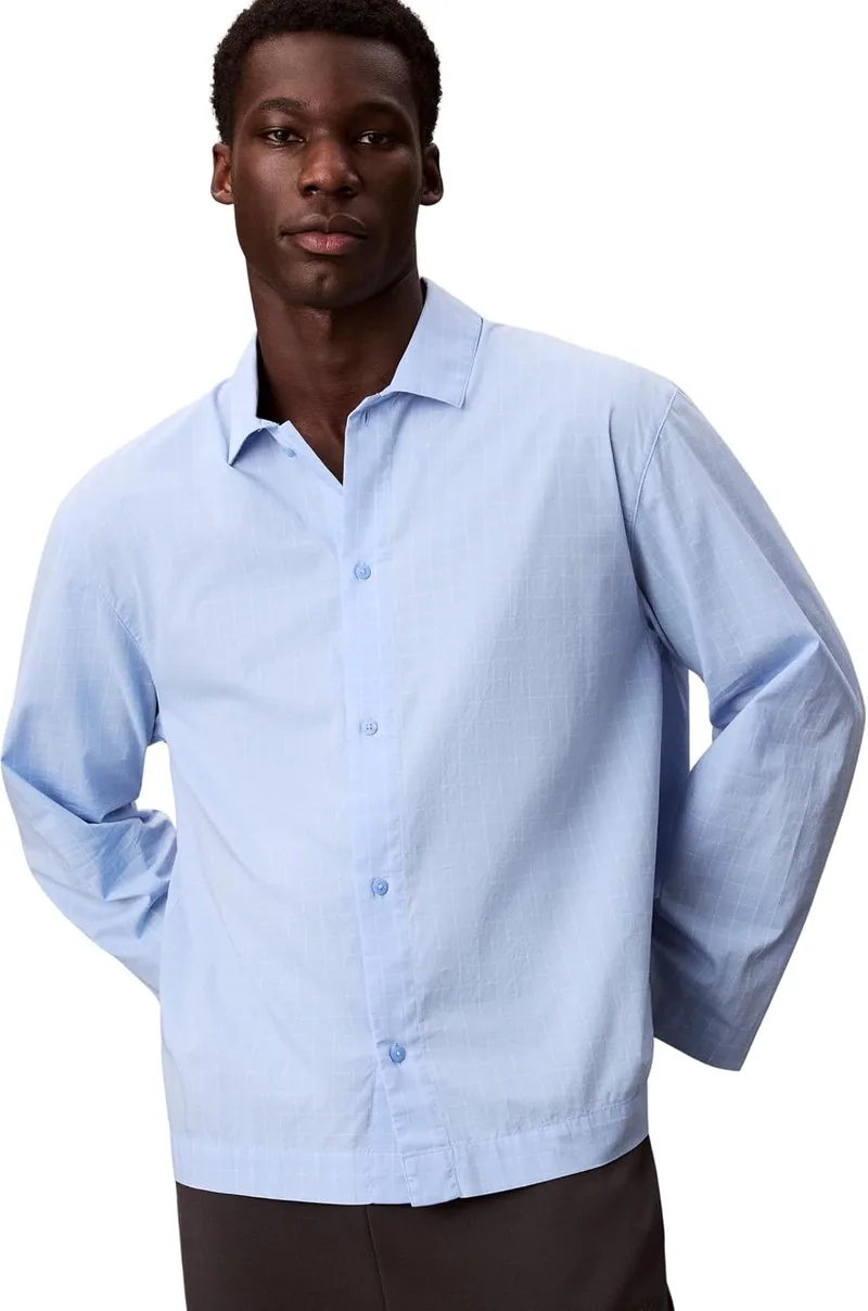 Calvin Klein ▫️ L/S Button Down 000nm2202e Camisola de dormir para homem