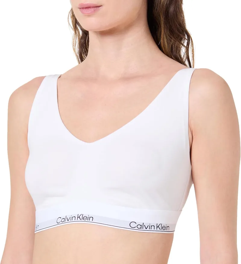 Calvin Klein ▫️ Full Cup Sem Forro Triângulo Scoop Lv00qf8583 Triângulo para Mulher