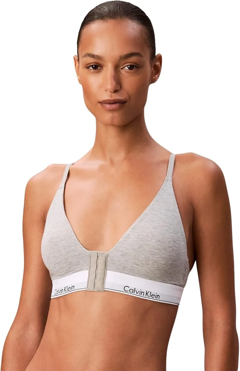 Calvin Klein ▫️ Sutiã Bralette para Mulher, com Forro Ligeiro, em Forma de Triângulo e Decote Profundo