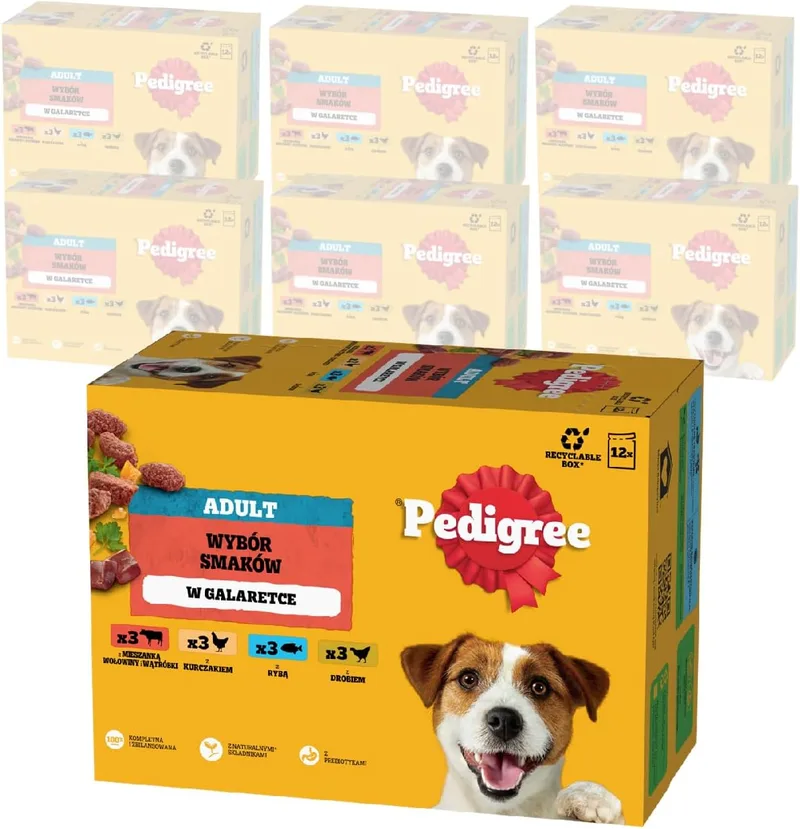 Pedigree ▫️ DOGCARE - Saco de comida para cães (84 x 100 g)