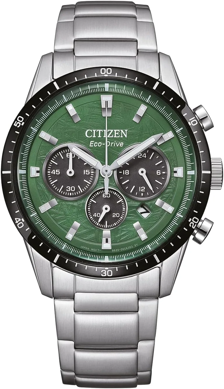 Relógio analógico Citizen Eco-Drive para homem com bracelete em aço inoxidável CA4624-56X