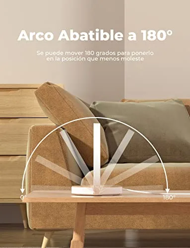 VOSFEEL ▫️ Candeeiro de mesa de cabeceira tátil, com 3 níveis de regulação, candeeiros de mesa de cabeceira com carregador sem fios, luz noturna LED, para o quarto, secretária ou presente 6